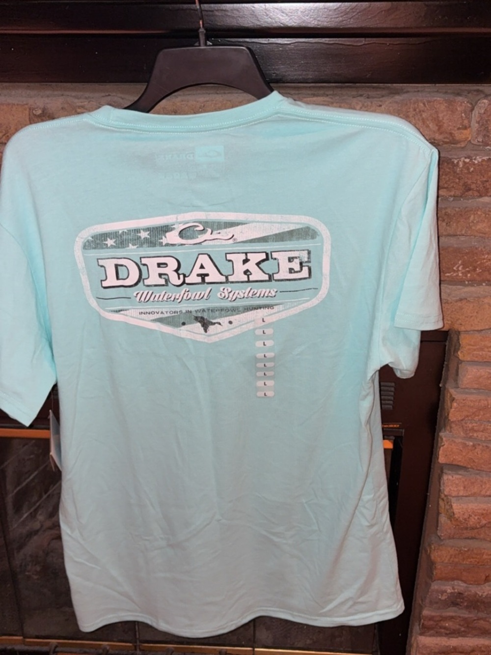 Men’s Drake Waterfowl Systems Short-Sleeve Tee in Aqua